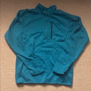 The North Face Men's Teal Zip-Up Sweater